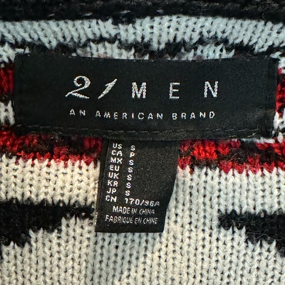 21men Holiday Button Down Cardigan- size S - Picture 8 of 11